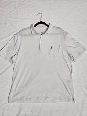 Johnnie-O Golfcore White Hangin' Out Prep-Performance Polo XL